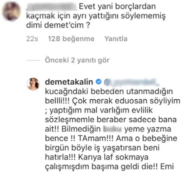 Demet Akalın'ı çıldırtan 'borç' yorumu! 'Bebeğinden utanmadığın belli'-3