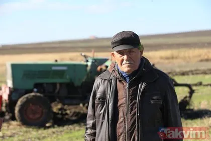 Helal sana Kerim amca! 83 yaşında traktörle tarlasına 10 Kasım yazdı