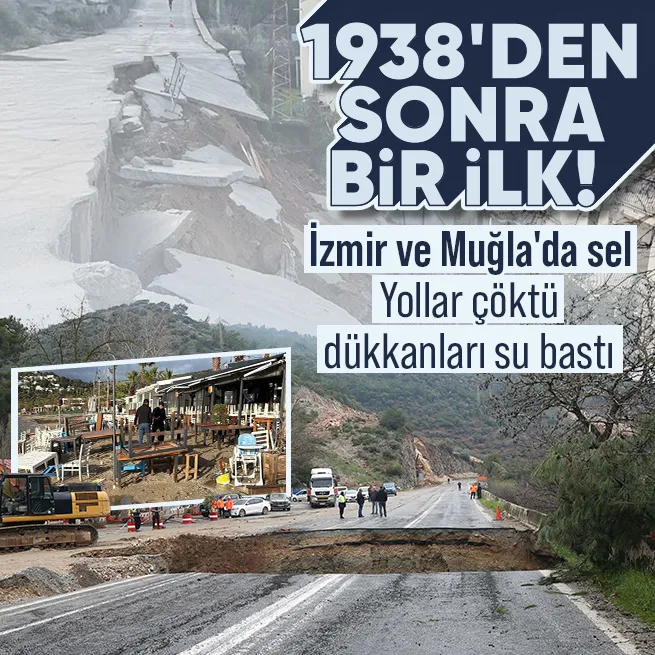 İzmir ve Muğla’yı sel aldı! 1938’den sonra bir ilk: Yağış 6 günde aylık ortalamayı geride bıraktı