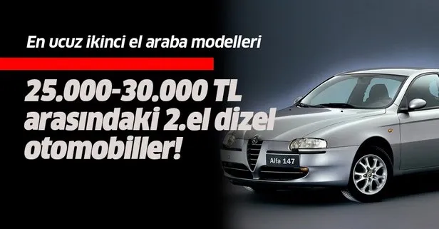 25 Bin Ve 30 Bin Tl Arasindaki 2 El Dizel Otomobiller Yogun Ilgi Goruyor Takvim