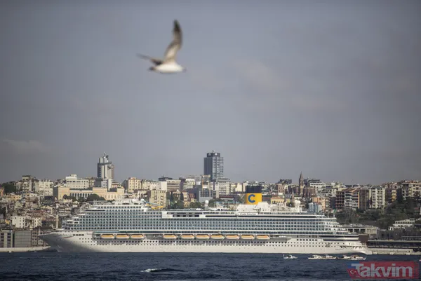 Türk limanlarına yanaşan en büyük yolcu gemisi Costa Venezia İstanbul'da! Bu yıl 250 cruise gemisi bekleniyor - 3