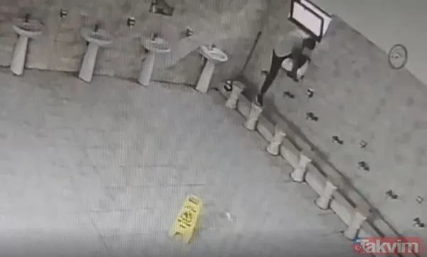 Camiden musluk çalan hırsız yakalandı! Emniyet görüntüleri paylaştı - 6