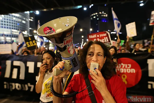 Tel Aviv katil Netanyahu’ya karşı ayaklandı! On binler sokakta: Ben Gvir teröristtir - 8