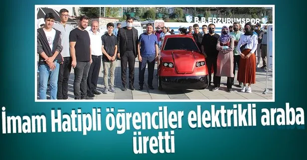 İmam Hatipli öğrenciler TEKNOFEST yarışları için elektrikli araba üretti! Adı Dadaş...