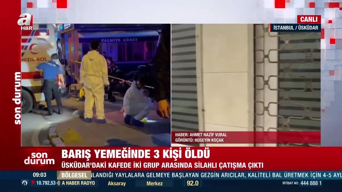 Üsküdar'da barış yemeği kanlı bitti: 3 ölü