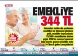 Emekliye 344 TL