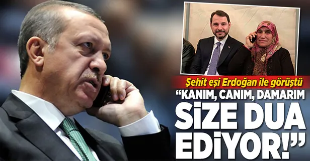 Şehit eşi, Cumhurbaşkanı Erdoğan ile görüştü