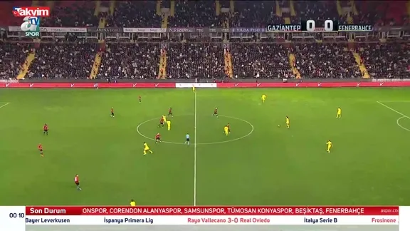 Gaziantep FK 0 - 4 Fenerbahçe (ÖZET)