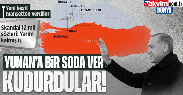 Başkan Erdoğan yeni doğal gaz keşfini müjdeledi! Yunanistan manşetlere taşıdı! Skandal 12 mil açıklaması: Yarım kalmış iş!