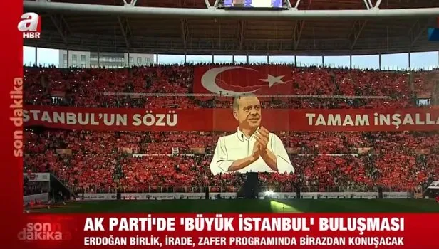 Nef Stadyumu na damga vuran Başkan Erdoğan koreografisi Endamın yeter