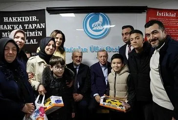 Başkan Erdoğan Bağcılar Ülkü Ocakları’nı ziyaret etti