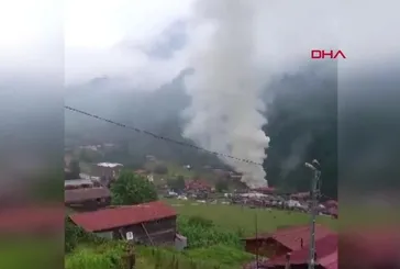 Ayder Yaylası’nda yangın!