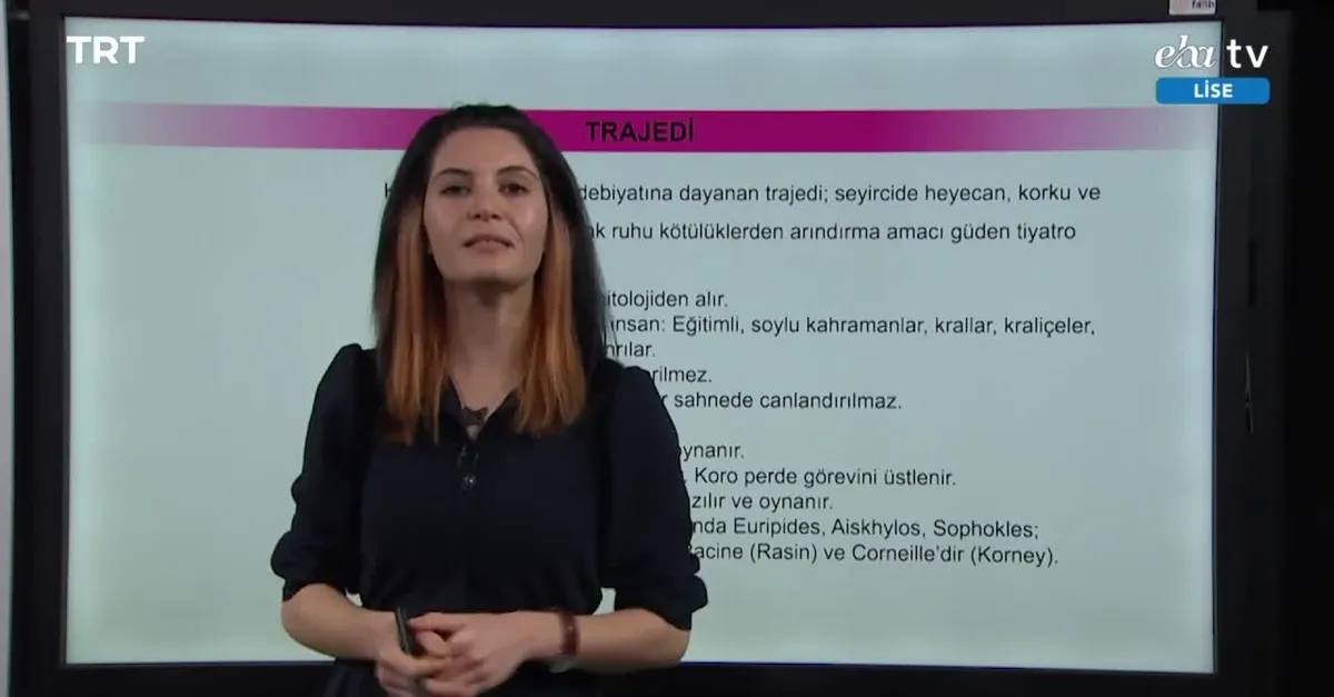 Lise Dersi - Konu: Tiyatro Ve Roman İncelemesi (30.03.2020 Pazartesi)