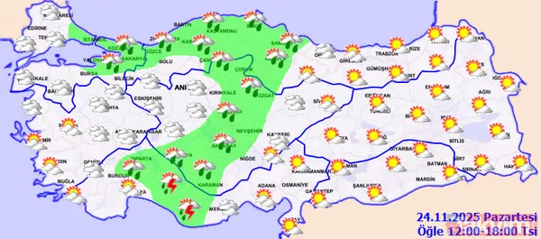 Şimşek, sağanak ve kar geliyor! Meteoroloji’den 18 kente kritik uyarı: 48 saat sürecek… - 11