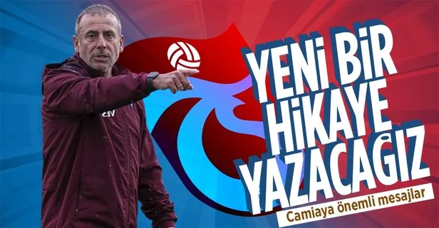 Trabzonspor’da teknik direktör Abdullah Avcı camiaya önemli mesajlar yolladı: Yeni bir hikaye yazacağız