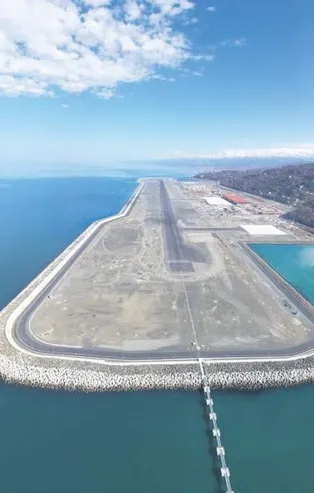 Rize-Artvin Havalimanı’nda geri sayım: Yüzde 87’si tamamlandı