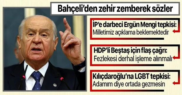 Son dakika: MHP Genel Başkanı Devlet Bahçeli: HDP ile ittifak kuranlar çocuklarımızın düşmanıdır