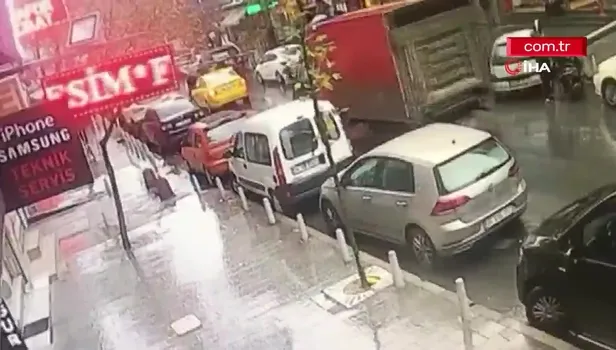 İstanbul'da dehşet anları kamerada!