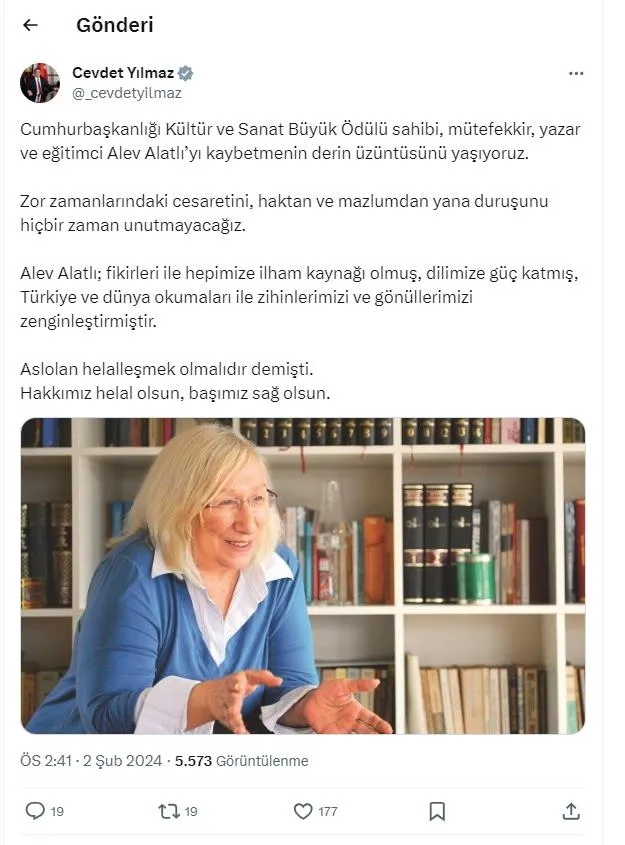 Usta Yazar Alev Alatlı hayatını kaybetti! Hep yerli durdu... Filistin davasının sesi oldu-8
