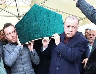 Başkan Erdoğan aile dostunun cenazesine katıldı