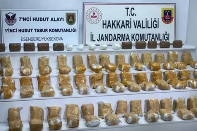 MSB: 185,7 kilo uyuşturucu ele geçirildi