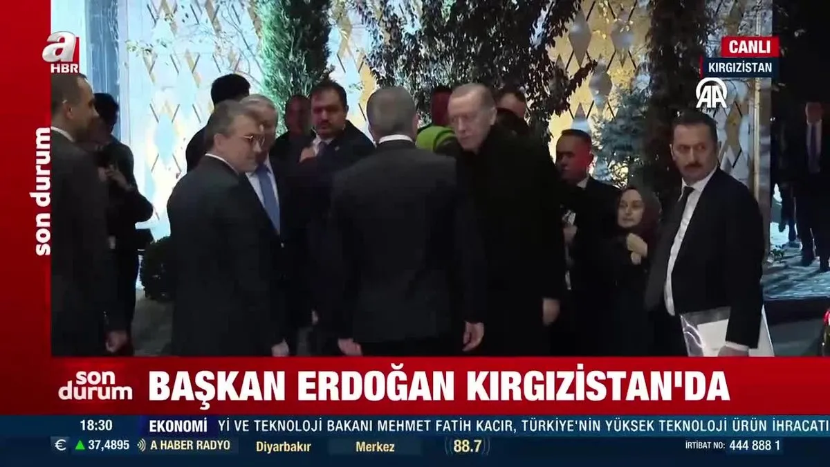 Başkan Erdoğan Kırgızistan’da