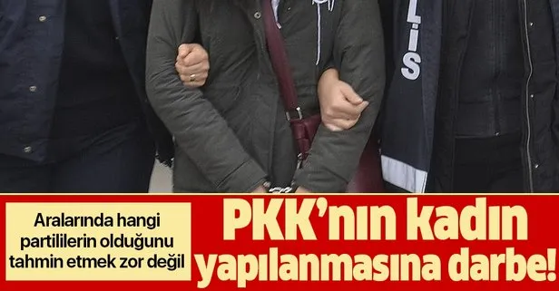 PKK’nın kadın yapılanmasına operasyon! Aralarında HDP’li isimler de var