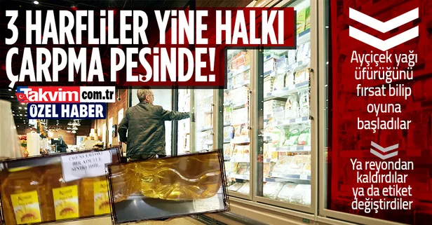 Zincir marketlerin yeni oyunu! Ayçiçek yağı bitecek fısıltısını fırsat bilen zincir marketlerin bazıları stokçuluk yaptı bazıları ise zam!