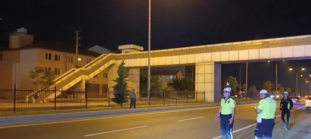 Üst geçidi kullanmayan yayaya otobüs çarptı