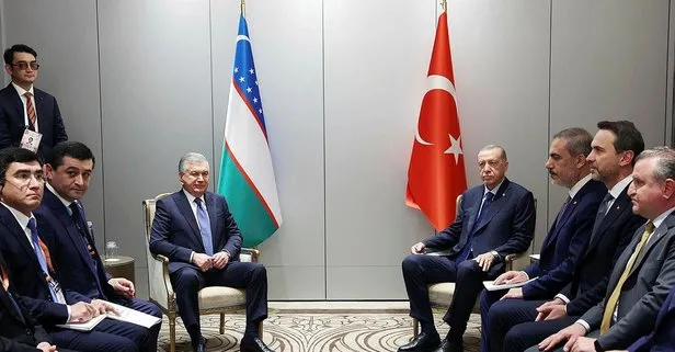 Başkan Erdoğan, Özbekistan, Sırbıstan ve Macaristan Cumhurbaşkanlarıyla bir araya geldi