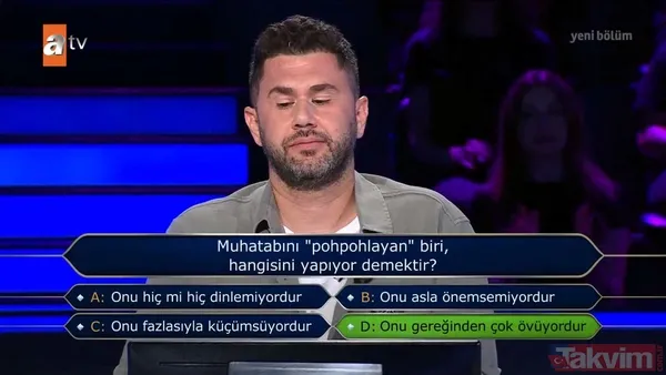 Yarışmacı 'forvet'i bilemedi joker kullandı! Kim Milyoner Olmak İster'de Kenan İmirzalıoğlu'ndan futbol dersi! İzleyiciler ekran başında çıldırdı - 35