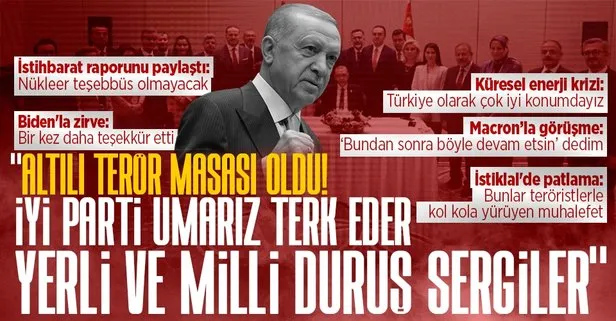 Başkan Erdoğan’dan G20 Liderler Zirvesi sonrası flaş 6’lı masa sözleri! Altılı terör masası oldu! İYİ Parti umarız yerli ve milli bir duruş sergiler