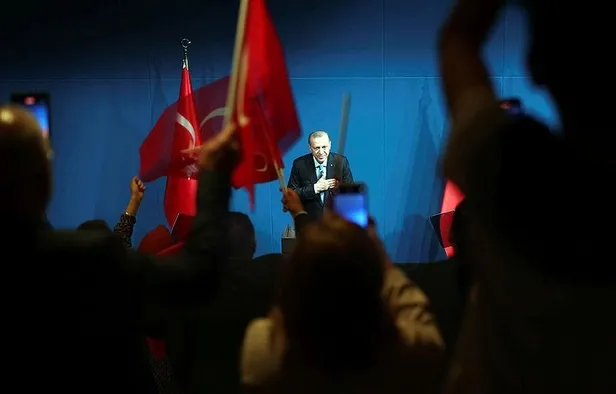 Başkan Erdoğan ABD'de yaşayan Türk vatandaşlarla bir araya geldi-5