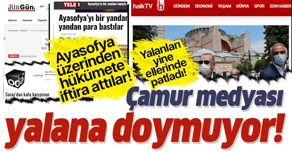ODA TV, TELE1, Halk TV ve Birgün gazetesinin Ayasofya yalanı ortaya çıktı! CHP yandaşı çamur medyasının yalanını Cumhurbaşkanlığı ifşa etti-1