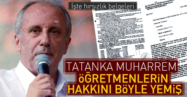 Muharrem İnce öğretmenlerin hakkını çaldı