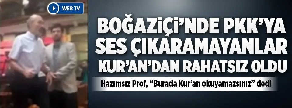 Boğaziçi’nde Kur’an okunmasını hazmedemediler