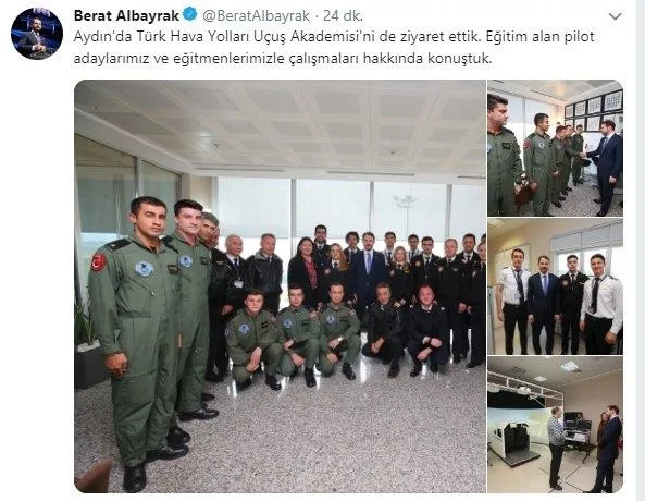 Bakan Albayrak Türk Hava Yolları Uçuş Akademisi'ni ziyaret etti-1