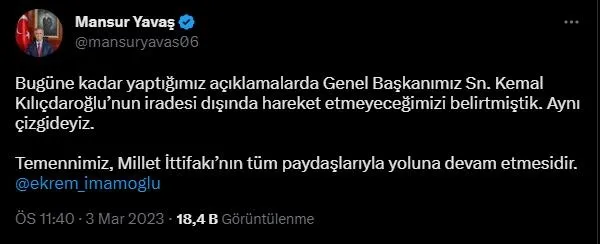 Meral Akşener'den Ekrem İmamoğlu ve Mansur Yavaş'a dayatma! İki isimden yarım ağız ret mesajı: "İttifak tüm paydaşlarıyla yoluna devam etsin"-10