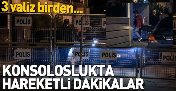 Suudi Arabistan konsolosluğuna valizler getirildi