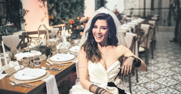 Emir Ersoy'la evlenen Gökçe Bahadır'ın gelinliği sosyal medyayı ikiye böldü! Meğerse tasarımı...