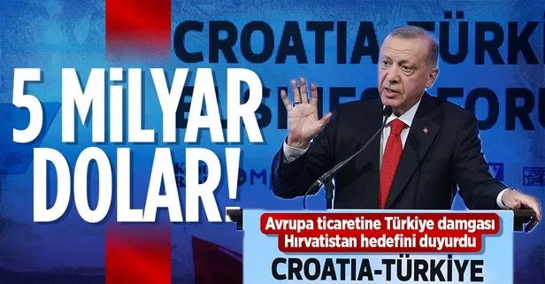 Başkan Erdoğan’dan Türkiye-Hırvatistan İş Forumu’nda önemli açıklamalar