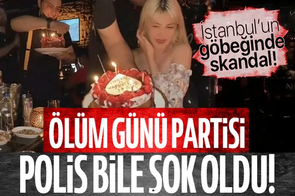 İstanbul'un göbeğinde skandal görüntüler! Sokağa çıkma yasağında doğum günü partisi!-1