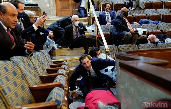 ABD'de 6 Ocak baskını! Protestocular Kongre binasına nasıl girdi? Son dakika görüntüleri şoke ediyor - 12