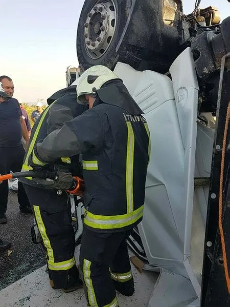 Bursa - İzmir Karayolunda dehşet anı kamerada-4