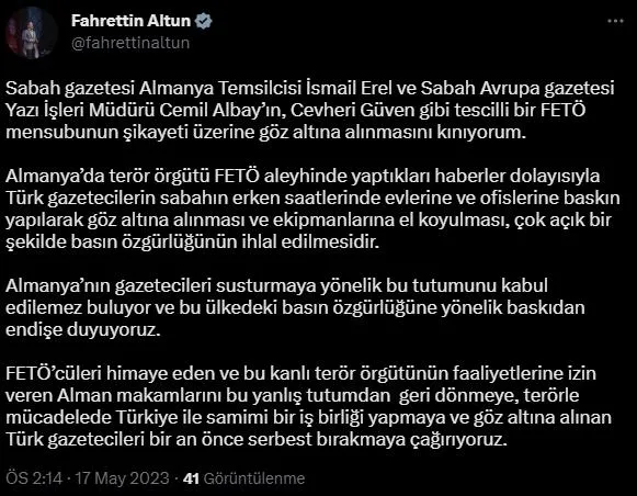 Almanya'da seçim ayarlı operasyon! FETÖ'cüler şikayet etti A Haber muhabiri ve Sabah Avrupa Yazı İşleri Müdürü gözaltına alındı saatler sonra serbest bırakıldı-12