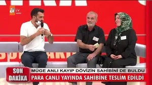 Kayıp bin 800 Euro’nun sahibi Müge Anlı canlı yayınında bulundu