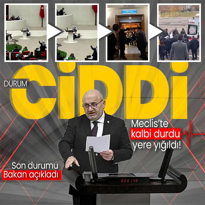 Saadet Partisi Milletvekili Hasan Bitmez kürsüde fenalaştı yere yığıldı! Bakan Koca açıkladı: Durumu son derece ciddi