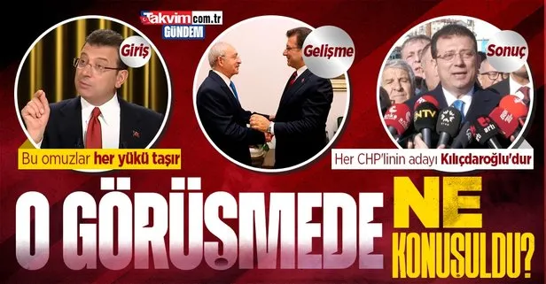 Son dakika: Ekrem İmamoğlu’ndan Ankara’daki basına kapalı görüşmenin ardından ’adayım Kılıçdaroğlu’ açıklaması!