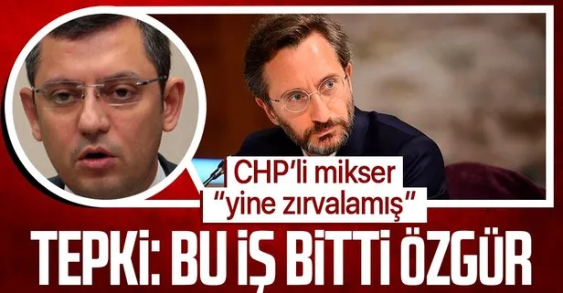 Son dakika! İletişim Başkanı Fahrettin Altun’dan CHP’li Özgür Özel’e ’İstanbul Sözleşmesi’ tepkisi: Yine zırvalamış