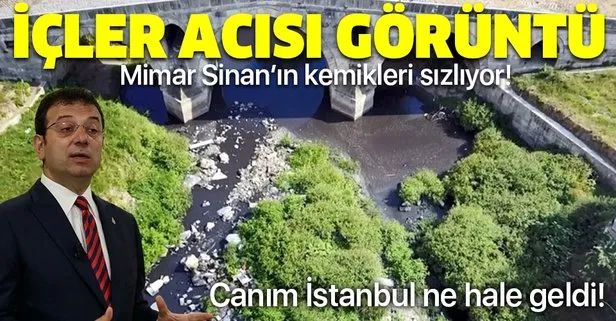 İstanbul’da Mimar Sinan’ın yaptığı tarihi köprü içler acısı halde!